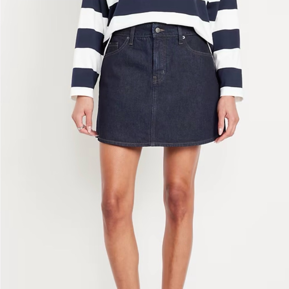 Old‎ Navy Dark Denim Mini Skirt